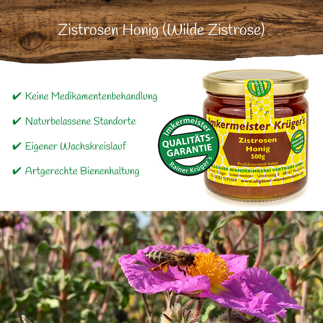 Zistrosen Honig (Wilde Zistrose) 500g